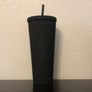Black matte studded Starbucks cups